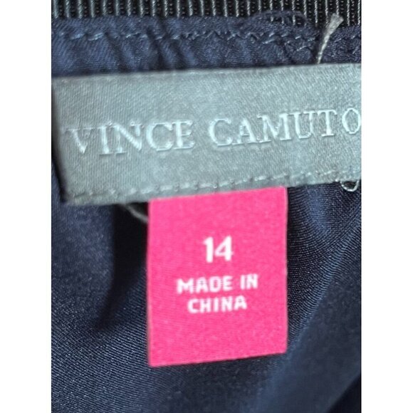 Vince Camuto Ombre Sequin Mini Skirt 14 Blue Striped Glam Sparkly Vegas Cocktail - Picture 2 of 11